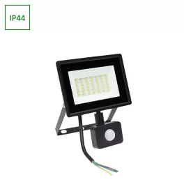   NOCTIS LUX 3 FLOODLIGHT 30W NW 230V IP44 150X190X53MM BLACK WITH PIR SENSOR