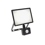 NOCTIS LUX 3 FLOODLIGHT 30W NW 230V IP44 150X190X53MM BLACK WITH PIR SENSOR