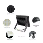 NOCTIS LUX 3 LED-reflektor, 100°, IP65, 30 W, Meleg fehér, fekete SLI029050WW_PW SpectrumLED