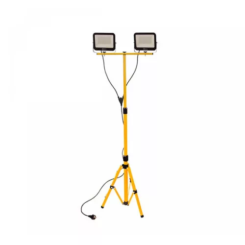 TRIPOD állvány + Noctis LED-reflektor, 100°, IP65, 2x50 W, Természetes fehér, Fekete SLI029051NW_TRIPOD_PW SpectrumLED
