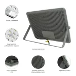 NOCTIS MAX FLOODLIGHT 150W CW 230V 85DEG IP65 357X262X30 MM GREY 5Y WARRANTY WARRANTY