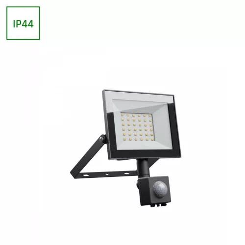 NOCTIS LUX 4 mozgásérzékelős LED-reflektor, 100°, IP44, 30 W, Hideg fehér, fekete SLI029072CW_CZUJNIK_PW SpectrumLED