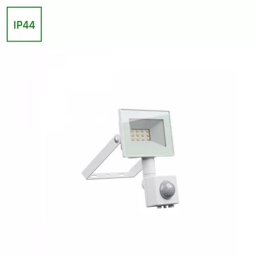 NOCTIS LUX 4 mozgásérzékelős LED-reflektor, 100°, IP44, 10 W, Természetes fehér, fehér SLI029074NW_CZUJNIK_PW SpectrumLED