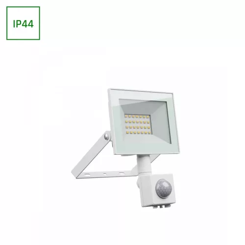 NOCTIS LUX 4 mozgásérzékelős LED-reflektor, 100°, IP44, 20 W, Természetes fehér, fehér SLI029075NW_CZUJNIK_PW SpectrumLED