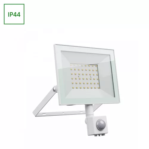 NOCTIS LUX 4 mozgásérzékelős LED-reflektor, 100°, IP44, 50 W, Meleg fehér, fehér SLI029077WW_CZUJNIK_PW SpectrumLED