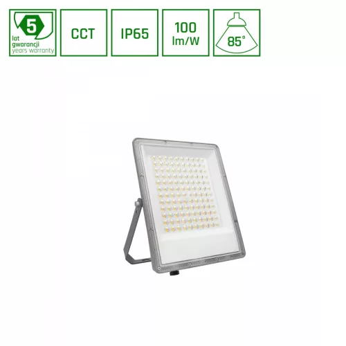 NOCTIS MAX CCT LED-reflektor, 85°, IP65, 100 W, Szabályozható színhőmérséklet, szürke