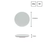 NYMPHEA 230V 18W IP54 IK04 115° Körpanel fekete/fehér gyűrűvel CW SLI031034CW_PW SpectrumLED