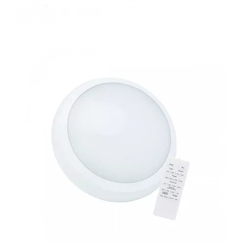 [OUTLET] NYMPHEA CITY PRO 2 18/24W CCT 230V 120DEG IP65 IK08 FI320X80MM WHITE ROUND, SENSOR + REMOTE, 5Y WARRANTY SLI031039CCT_PW_SENSOR SpectrumLED
