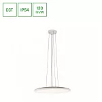 NYMPHEA FLAT DUO 36W CCT 230V 120DEG IP54 FI400X26MM WHITE ROUND SLI031047CCT_PW SpectrumLED