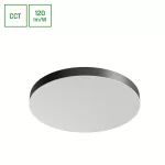NYMPHEA OPTIMA BLACK 65W CCT 230V 120DEG IP20 FI600X50MM WHITE BLACK ROUND SLI031051CCT_PW SpectrumLED