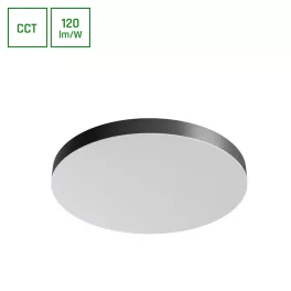   NYMPHEA OPTIMA BLACK 65W CCT 230V 120DEG IP20 FI600X50MM WHITE BLACK ROUND SLI031051CCT_PW SpectrumLED