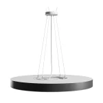 NYMPHEA OPTIMA BLACK 65W CCT 230V 120DEG IP20 FI600X50MM WHITE BLACK ROUND SLI031051CCT_PW SpectrumLED