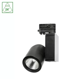   MADARA COB háromfázisú sínes lámpa, 30W, 24°, CRI 80, Fekete SLI033017WW_BLACK SpectrumLED