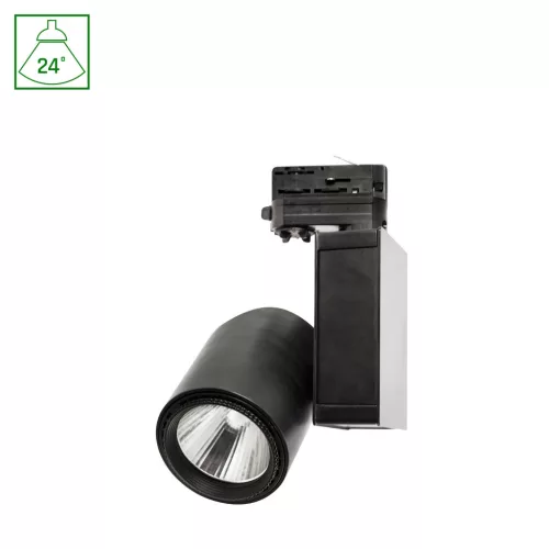 MADARA COB háromfázisú sínes lámpa, 30W, 24°, CRI 80, Fekete SLI033017WW_BLACK SpectrumLED