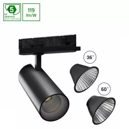   ANDROMEDA Ra>90 15-27W NW 230V 36, 60deg IP20 74x170x170  black 5y warranty with power change SLI033021NW_PW SpectrumLED