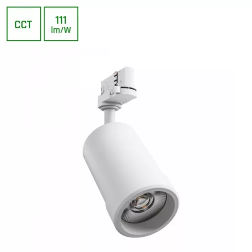 PAVA BASIC háromfázisú sínes lámpa, 20W, 20/45°, CRI 80, Szabályozható színhőmérséklet, Fehér SLI033032CCT_PW SpectrumLED