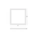 [OUTLET] ALGINE LED-panel, 32 W, IP20, 600x600 mm, Természetes fehér, 6 év garancia SLI035039NW SpectrumLED