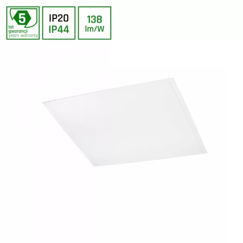 ALGINE LED-panel, 40 W, IP20/IP44, DALI, 600x600 mm, Természetes fehér, 5 év garancia SLI035056NW_PW_DA_IP44 SpectrumLED