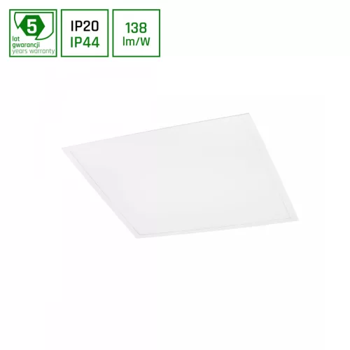 ALGINE LED-panel, 40 W, IP20/IP44, 600x600 mm, Természetes fehér, 5 év garancia SLI035065NW_PW_IP44 SpectrumLED