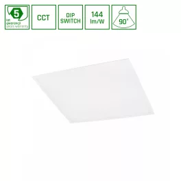   ALGINE LED-panel, 25/40/45 W, IP20, UGR<19, 600x600 mm, Szabályozható színhőmérséklet, 5 év garancia SLI035075CCT_PW SpectrumLED