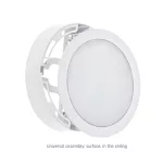 ALGINE 2IN1 SURFACE-RECESSED DOWNLIGHT 12W 1160LM WW 230V IP20 ROUND SLI037028WW_PW SpectrumLED