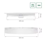 ALGINE 2IN1 SURFACE-RECESSED DOWNLIGHT 18W 1820LM WW 230V IP20 ROUND SLI037029WW_PW SpectrumLED