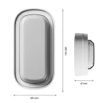 PASTILO 10W CCT 230V 120DEG IP54 IK10 205x105x47mm WHITE OVAL SLI042000CCT_PW SpectrumLED