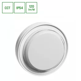   PASTILO 10W CCT 230V 120DEG IP54 IK10 180x47mm WHITE ROUND SLI042001CCT_PW SpectrumLED