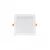 DURE 3 DOWNLIGHT 18W WW 230V 110deg IP54 IK06 168x168x34 WHITE square integrated driver SLI043011WW_PW SpectrumLED