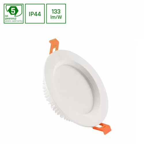 DURE 3 MAX DOWNLIGHT 12W NW 230V 110DEG IP44 IK06 FI140x30 WHITE ROUND 5 YEARS WARRANTY SLI043013NW_PW SpectrumLED