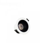 [OUTLET] ORBITO DOWNLIGHT 6-20W WW 230V 40DEG IP44 RA90 UGR<19 WHITE ROUND, BLACK MAT REFLECTOR, WITH POWER CHANGE, 5Y WARRANTY SLI043019WW_PW SpectrumLED