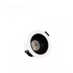 [OUTLET] ORBITO DOWNLIGHT 14-27W WW 230V 40deg IP44 Ra90 UGR<19  WHITE round, black mat reflector, with power change, 5y warranty SLI043020WW_PW SpectrumLED