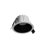 [OUTLET] ORBITO DOWNLIGHT 14-27W WW 230V 40deg IP44 Ra90 UGR<19  WHITE round, black mat reflector, with power change, 5y warranty SLI043020WW_PW SpectrumLED