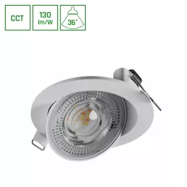 MOBILO LED 6.5W CCT 230V 36DEG. IP20  FI105x35MM WHITE ROUND
