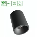 ORBITO SURFACE 10W NW 230V 40DEG IP44 UGR<19 RA90 FI75X100MM BLACK ROUND 5Y SLI043037NW_PW SpectrumLED