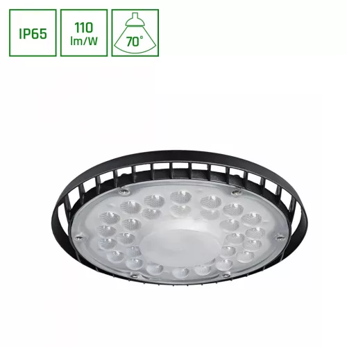 PLATEO SUN 4 Csarnokvilágító, 70°, IP65, IK06, 105 W, Természetes fehér, fekete SLI044032NW_PW SpectrumLED