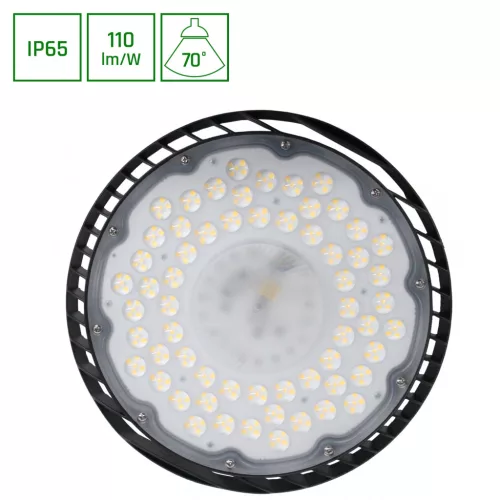 PLATEO SUN 4 Csarnokvilágító, 70°, IP65, IK06, 205 W, Természetes fehér, fekete SLI044033NW_PW SpectrumLED