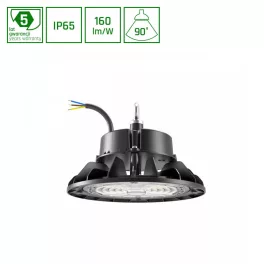   PLATEO 4 HIGH BAY 100W/75W/55W NW 230V 90DEG IP65 IK09 220X135MM BLACK 5Y WARRANTY WITH POWER CHANGE 0-10V SLI044034NW_PW SpectrumLED
