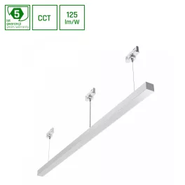   ALLDAY BASIC Lineáris lámpa, 40W, 115°, IP20, Szabályozható színhőmérséklet, fehér, 5 év garancia SLI047300CCT_PW_3F_ZWI SpectrumLED