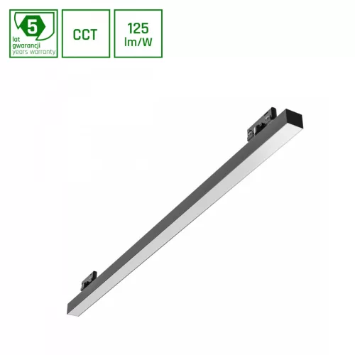ALLDAY BASIC Lineáris lámpa, 40W, 115°, IP20, Szabályozható színhőmérséklet, fekete, 5 év garancia SLI047301CCT_PW_3F SpectrumLED