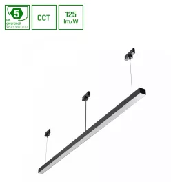   ALLDAY BASIC Lineáris lámpa, 50W, 115°, IP20, Szabályozható színhőmérséklet, fekete, 5 év garancia SLI047303CCT_PW_3F_ZWI SpectrumLED