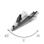 OPTIBAR háromfázisú sínes lámpa, 12/42W, 90°, CRI 90, Szabályozható színhőmérséklet, Fekete SLI047400CCT_PW SpectrumLED