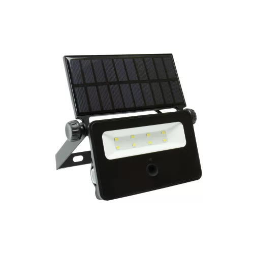 NOCTIS napelemes LED-reflektor, 110°, IP65, 2 W, Hideg fehér, fekete SLI050001 SpectrumLED