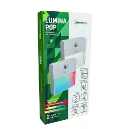   LUMINA POP RGBW+DIM PIR 500mah USB-C WHITE 78x80x22 2-PACK SLI055004 SpectrumLED