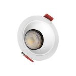 FIALE COMFORT ANTI GLARE GU10 250V IP20 FI85x50mm WHITE round, reflector silver, adjustable SLIP001018 SpectrumLED