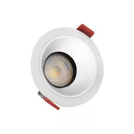   FIALE COMFORT ANTI GLARE GU10 250V IP20 FI85x50mm WHITE round, reflector silver, adjustable SLIP001018 SpectrumLED