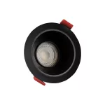 FIALE COMFORT ANTI GLARE GU10 250V IP20 FI85x50mm BLACK round, reflector black, adjustable SLIP001019 SpectrumLED