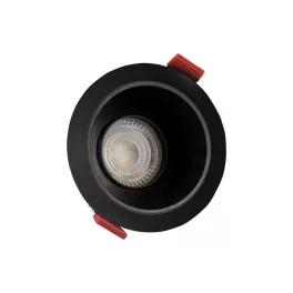   FIALE COMFORT ANTI GLARE GU10 250V IP20 FI85x50mm BLACK round, reflector black, adjustable SLIP001019 SpectrumLED