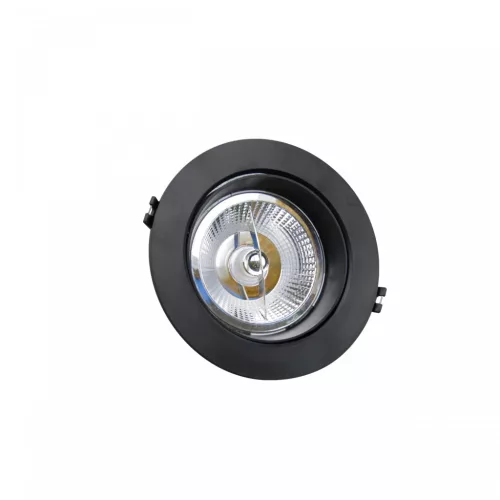 MDD MAXI PC UNO ROUND AR111 GU10 X 1 IP20 FI165x41MM Fekete SLIP002015 SpectrumLED