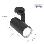 MADARA MINI II GU10 surface mounted black SLIP003013 SpectrumLED